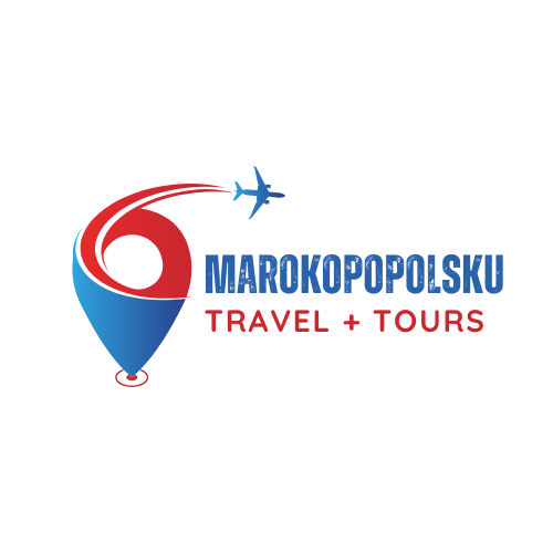 Blue and Red Travel Tours Agency Logo